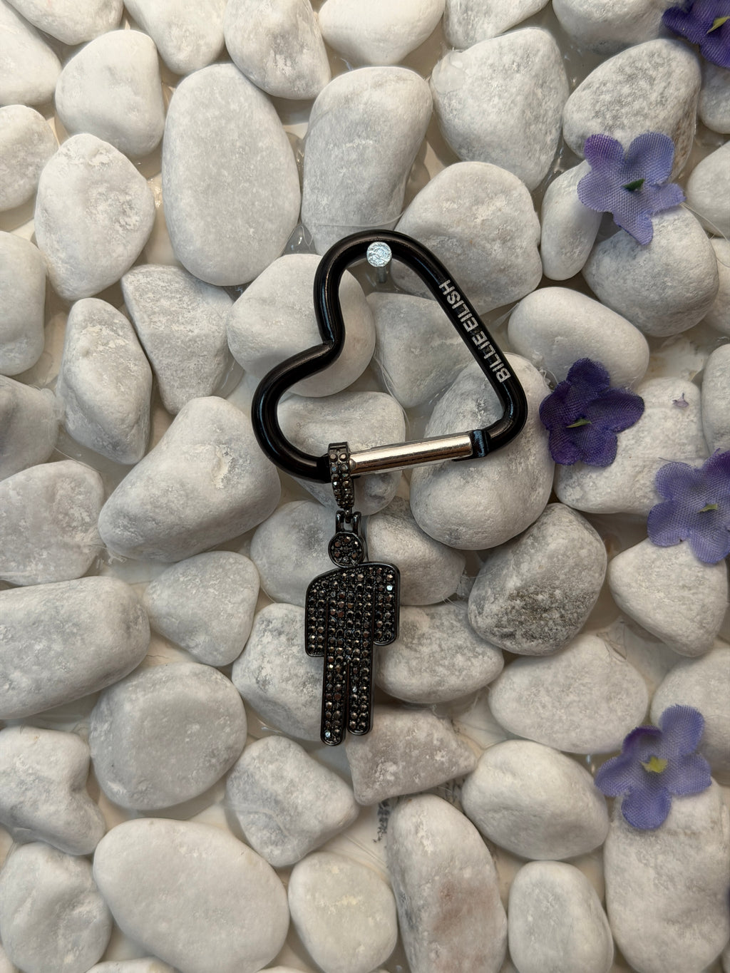 DarkPop Heart Keychain l’amour de ma vie Billie eilish mousqueton
