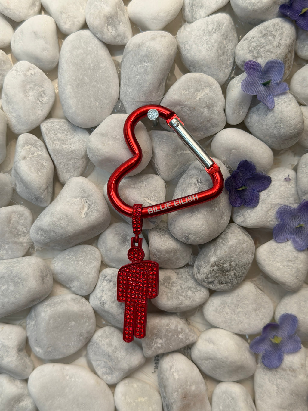 DarkPop Heart Keychain l’amour de ma vie Billie eilish mousqueton