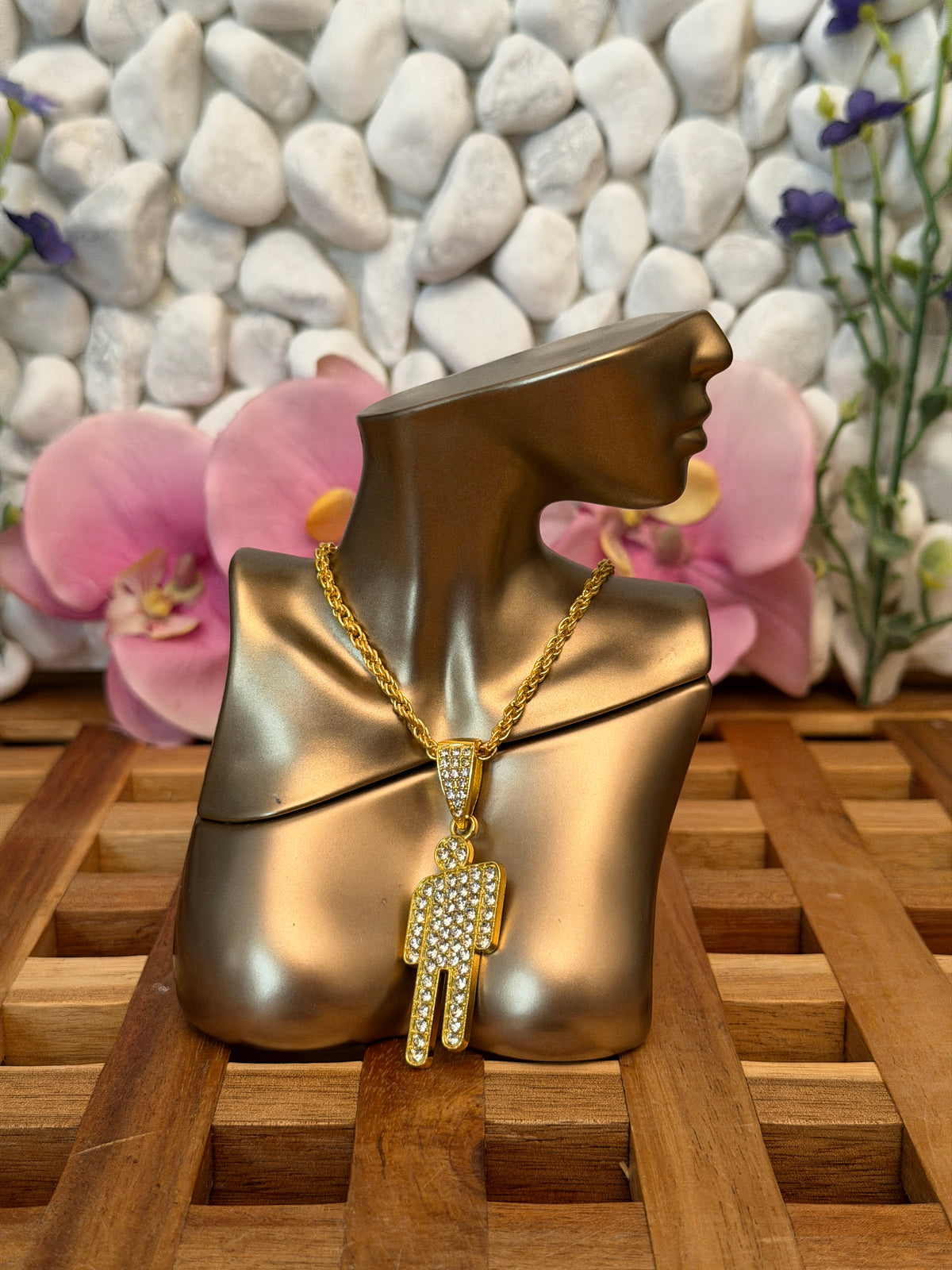 Collier/necklace doré blohsh Billie eilish