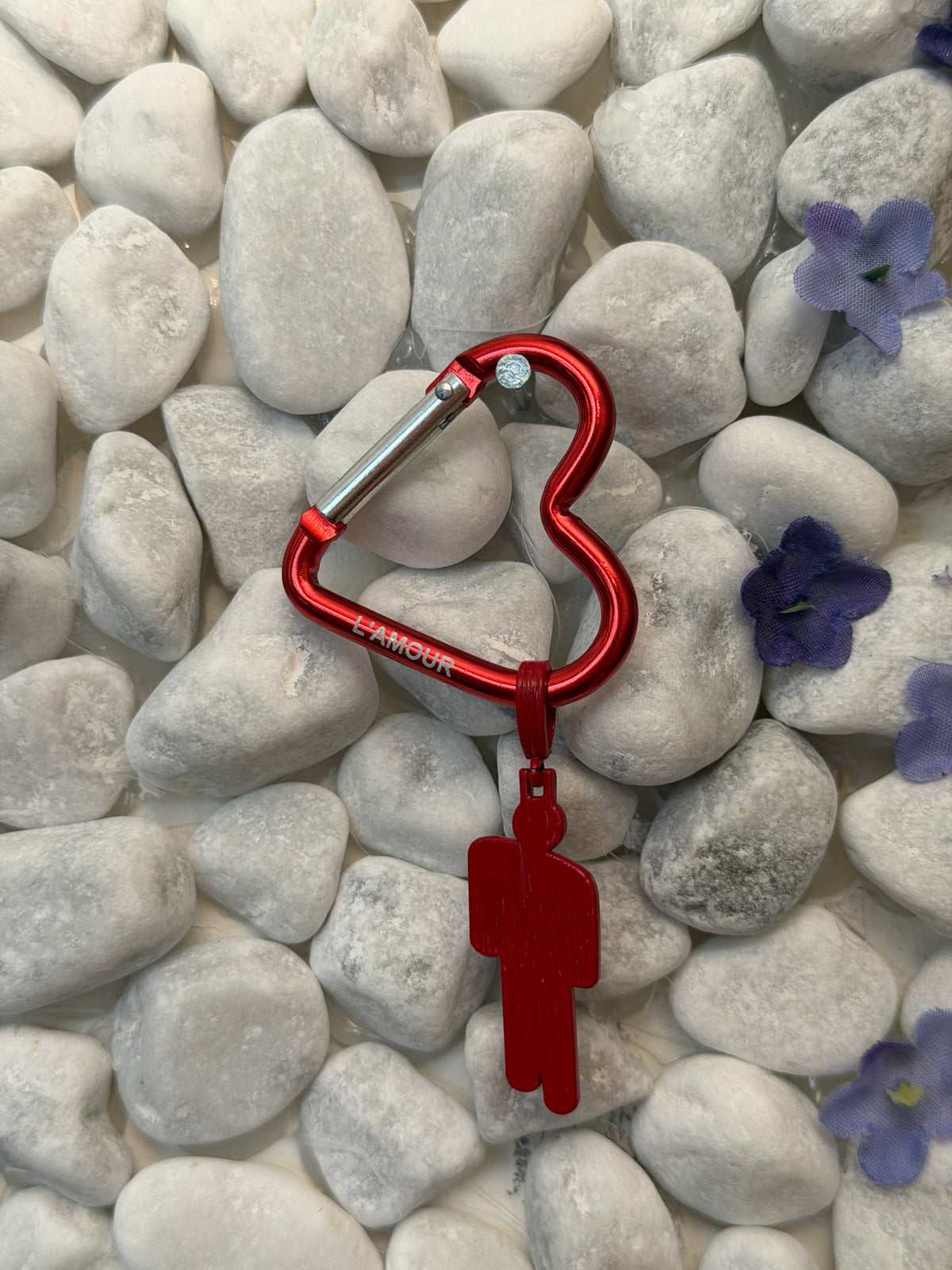 DarkPop Heart Keychain l’amour de ma vie Billie eilish mousqueton