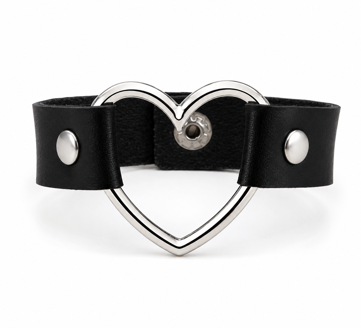 DarkPop Heart Chain Bracelet Y2K