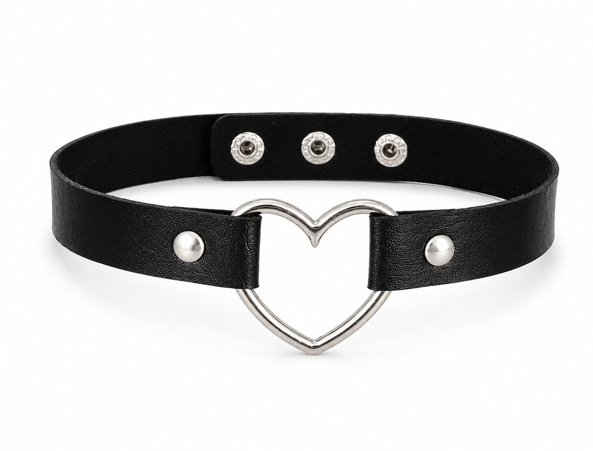 Heart Punk Choker Y2K